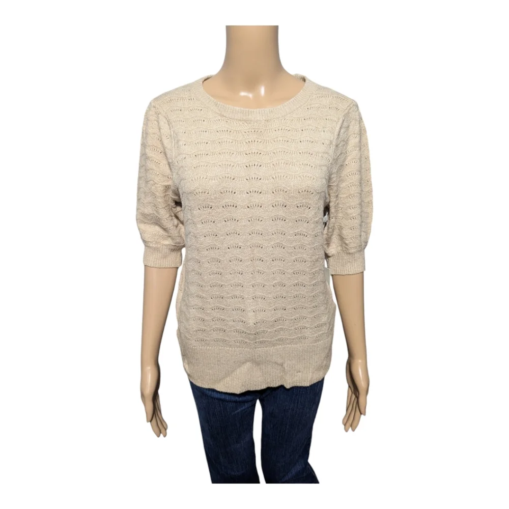 Joie Short Sleeve Knit Sweater M